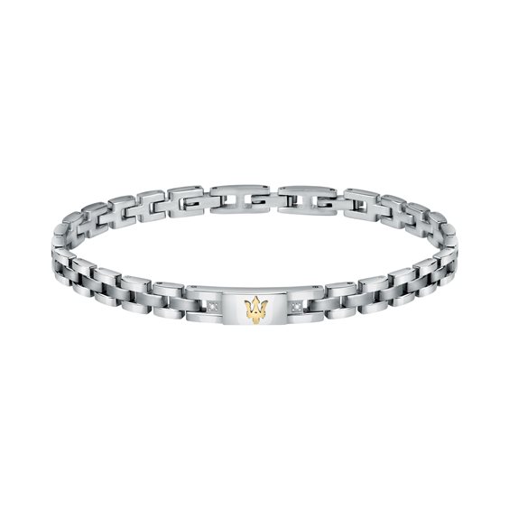 Bracciale Maserati Uomo diamond in Acciaio Diamante JM221ATY04 - JM221ATY04